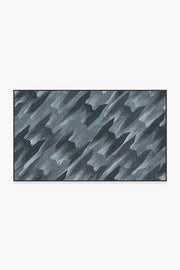 Tie Fighter Houndstooth — Halı, Mavi, AREA, beyaz zemin, 3x5