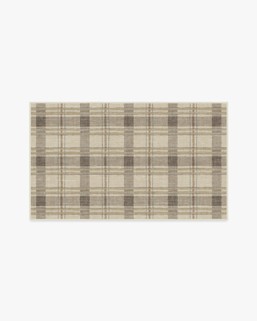 Piper Plaid — Halı, Nötr, AREA, beyaz zemin, 3x5