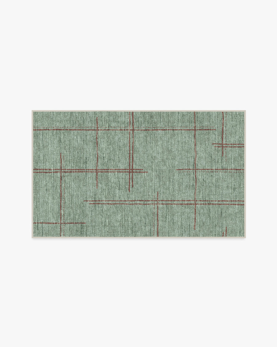 Stellan — Halı, Adaçayı, AREA, beyaz zemin, 3x5