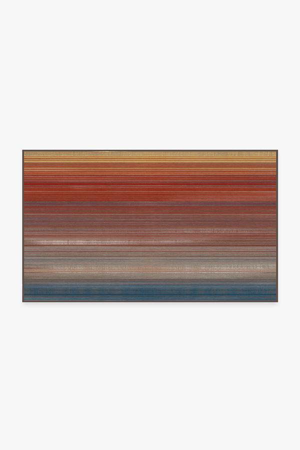 Linear Striped — Halı, Multi, AREA, beyaz zemin, 3x5