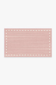 Dot Border — Halı, Pembe, AREA, beyaz zemin, 3x5