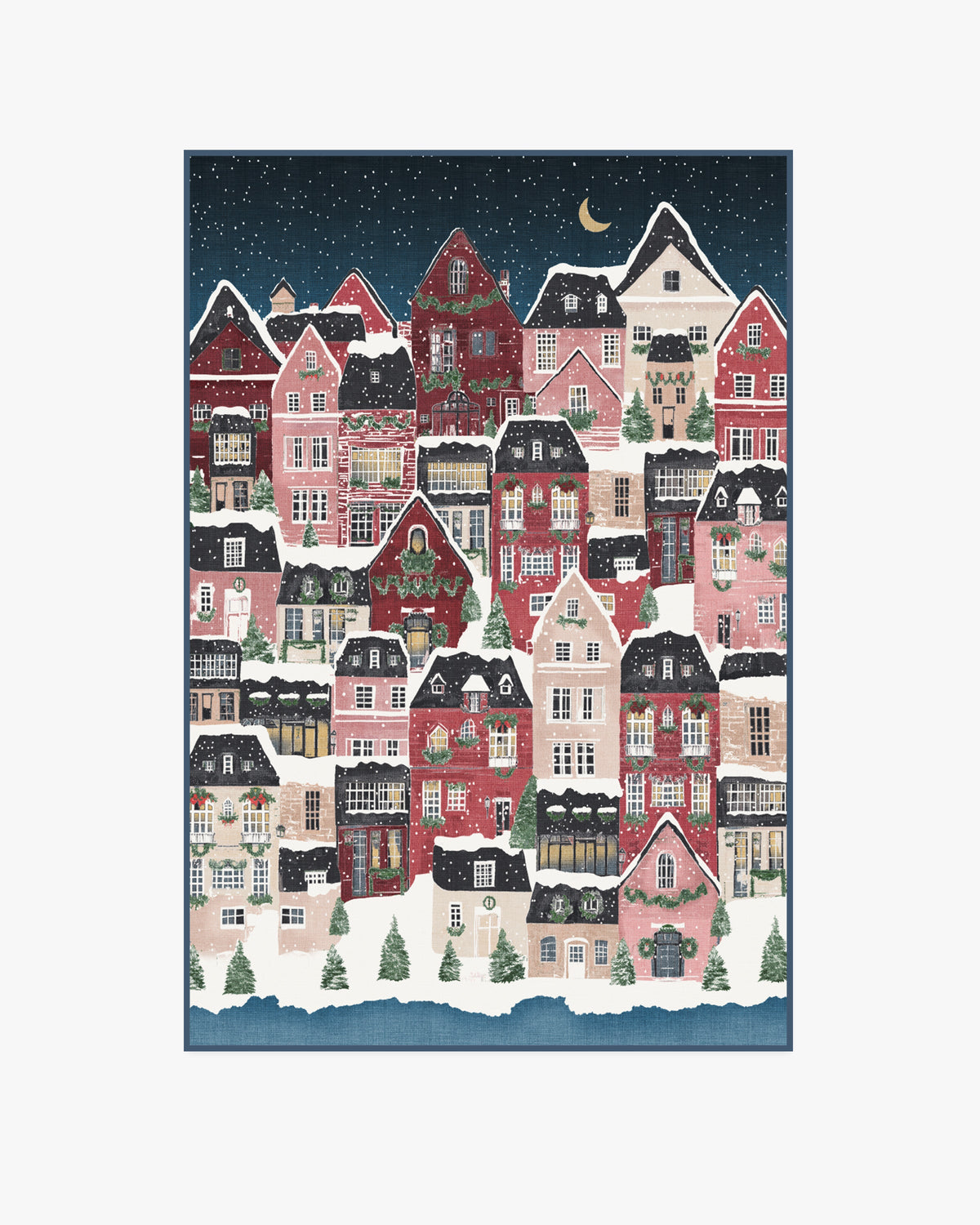 Noelle Village — Halı, Gece, AREA, beyaz zemin, 4x6