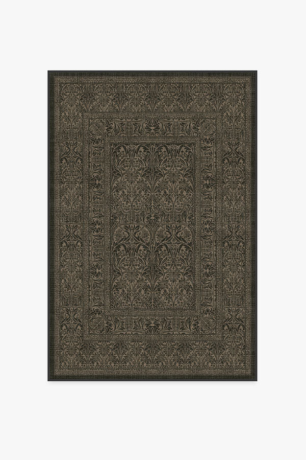 Morris And Co Bluebell — Halı, Yumuşak Siyah, AREA, beyaz zemin, 4x6