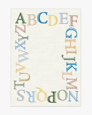 Easy As Abc — Halı, Çok Renkli, AREA, beyaz zemin, 5x7