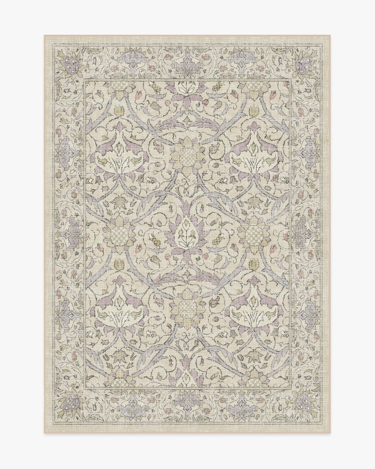 Morris And Co Montreal — Halı, Bej Lilac, AREA, beyaz zemin, 5x7