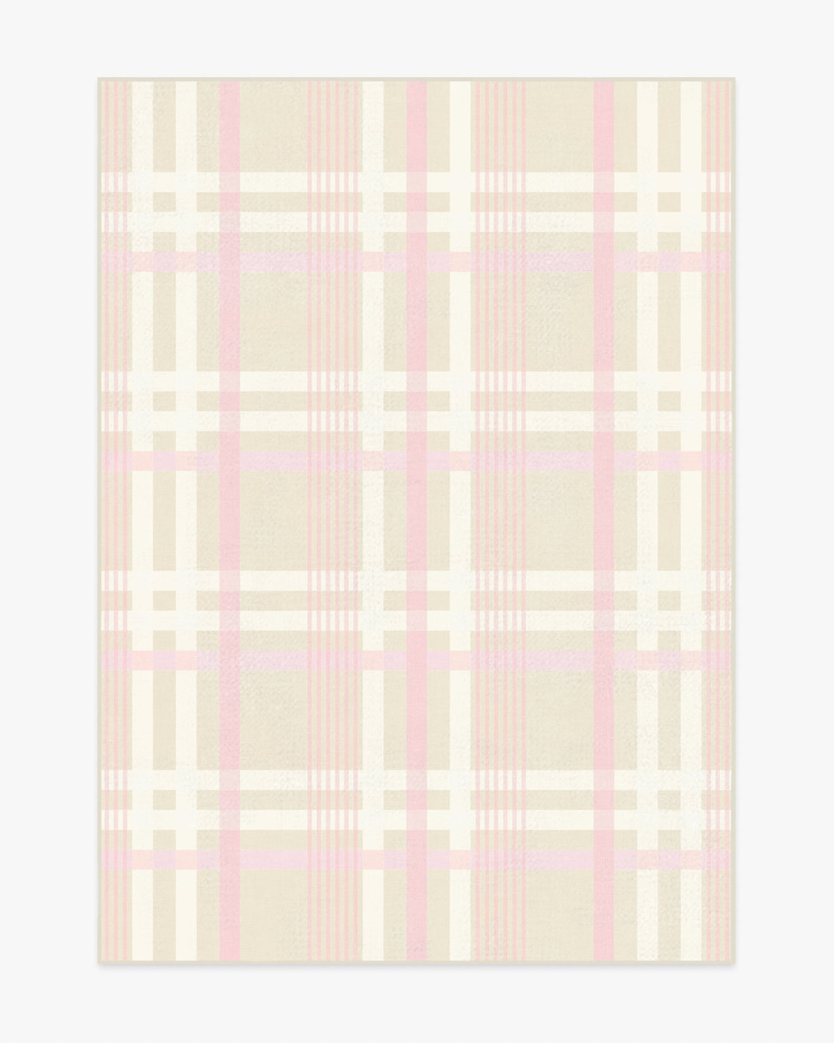 Charming Plaid — Halı, Pembe, AREA, beyaz zemin, 5x7