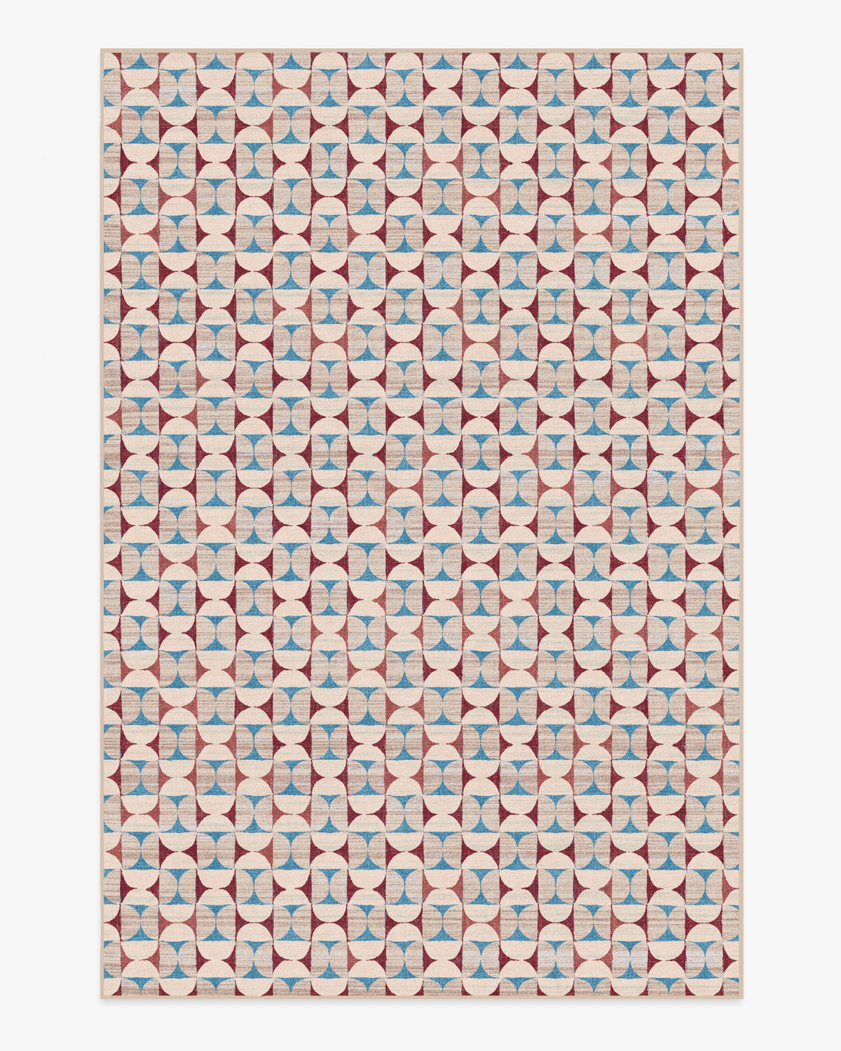 Orana — Halı, Kırmızı Açık ve Mavi, AREA, beyaz zemin, 6x9