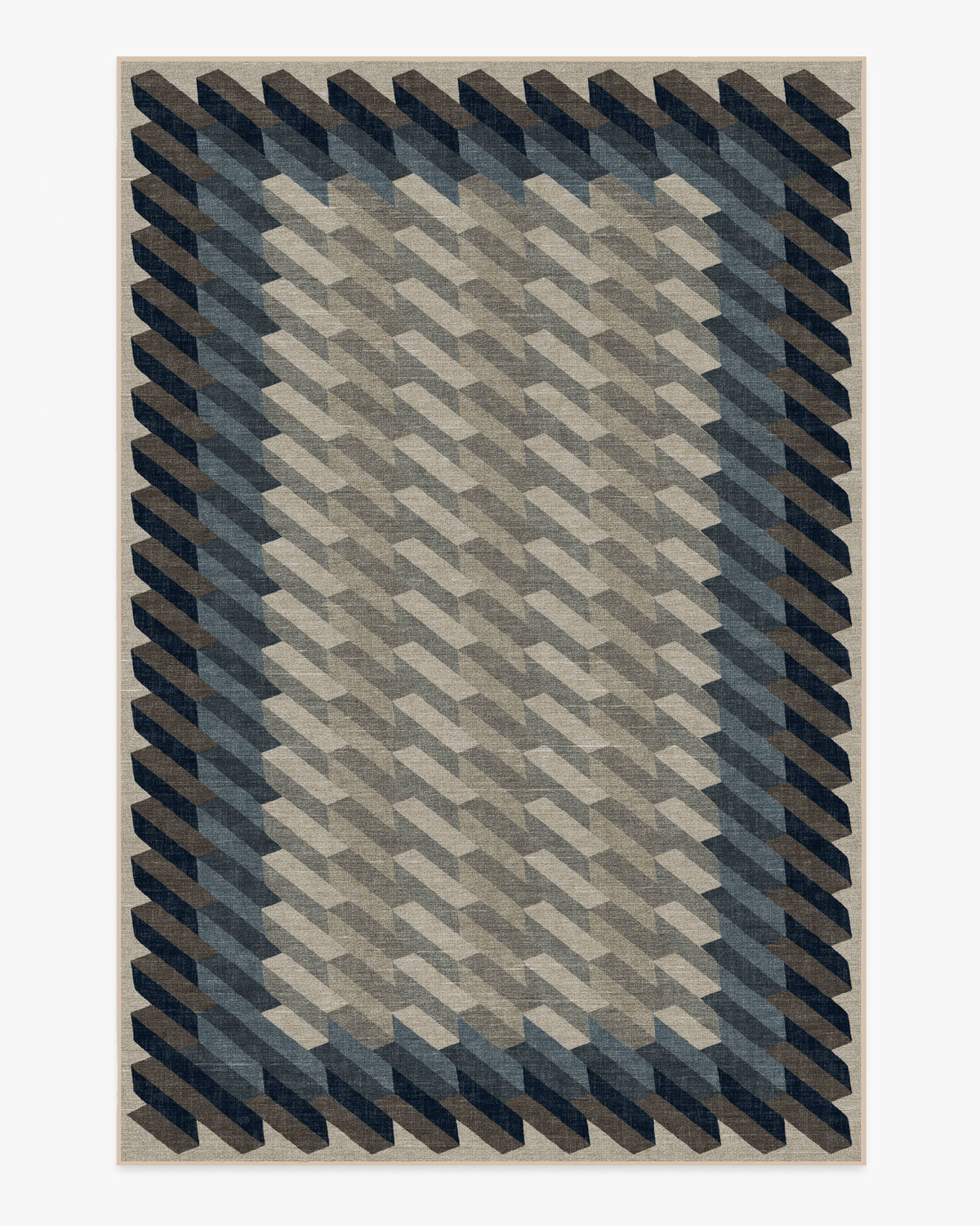 Echo — Halı, Antrasit, AREA, beyaz zemin, 6x9