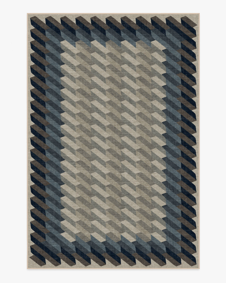 Echo — Halı, Antrasit, AREA, beyaz zemin, 6x9