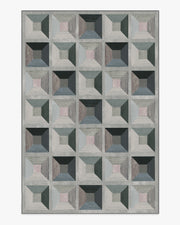 Hedra — Halı, Gri, AREA, beyaz zemin, 6x9
