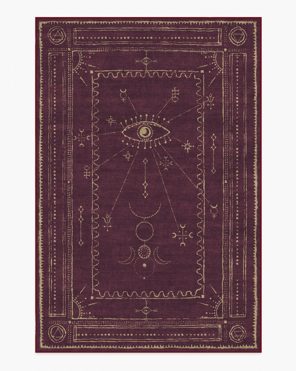 Velith — Halı, Bordo, AREA, beyaz zemin, 6x9