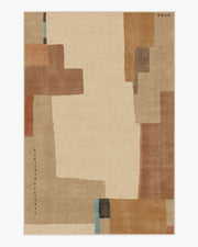 Ananda — Halı, Doğal Pop, AREA, beyaz zemin, 6x9