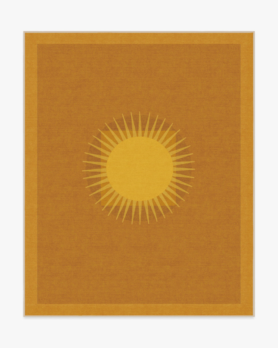 Helios — Halı, Altın, AREA, beyaz zemin, 8x10
