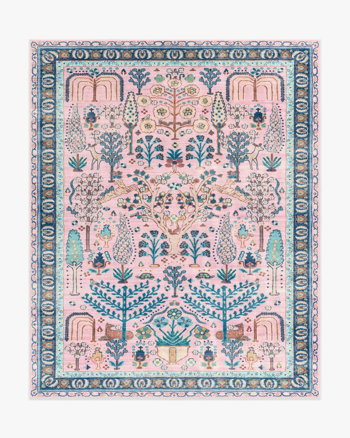 Julietta — Halı, Yumuşak Pembe, AREA, beyaz zemin, 8x10