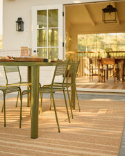 Arden Stripe Natural Bleached Performance Weave — Halı, Bej, AREA, yaşam alanı, 8x10