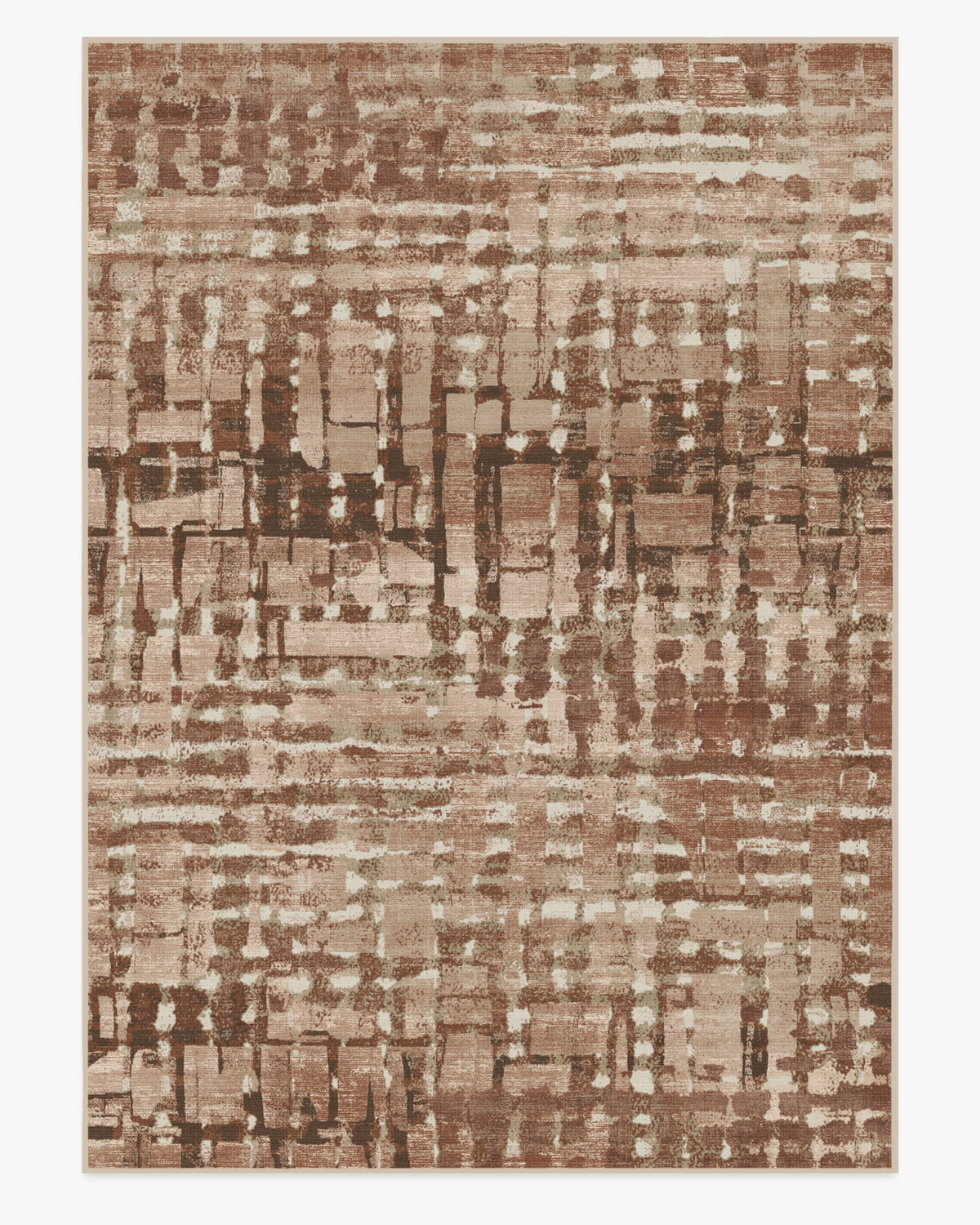 Brooklyn — Halı, Bakır Kil, AREA, beyaz zemin, 10x14