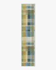 Margot Plaid — Halı, Mavi, RUNNER, beyaz zemin, 2x12