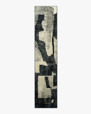 Riven — Halı, Antrasit Krem, RUNNER, beyaz zemin, 2x12