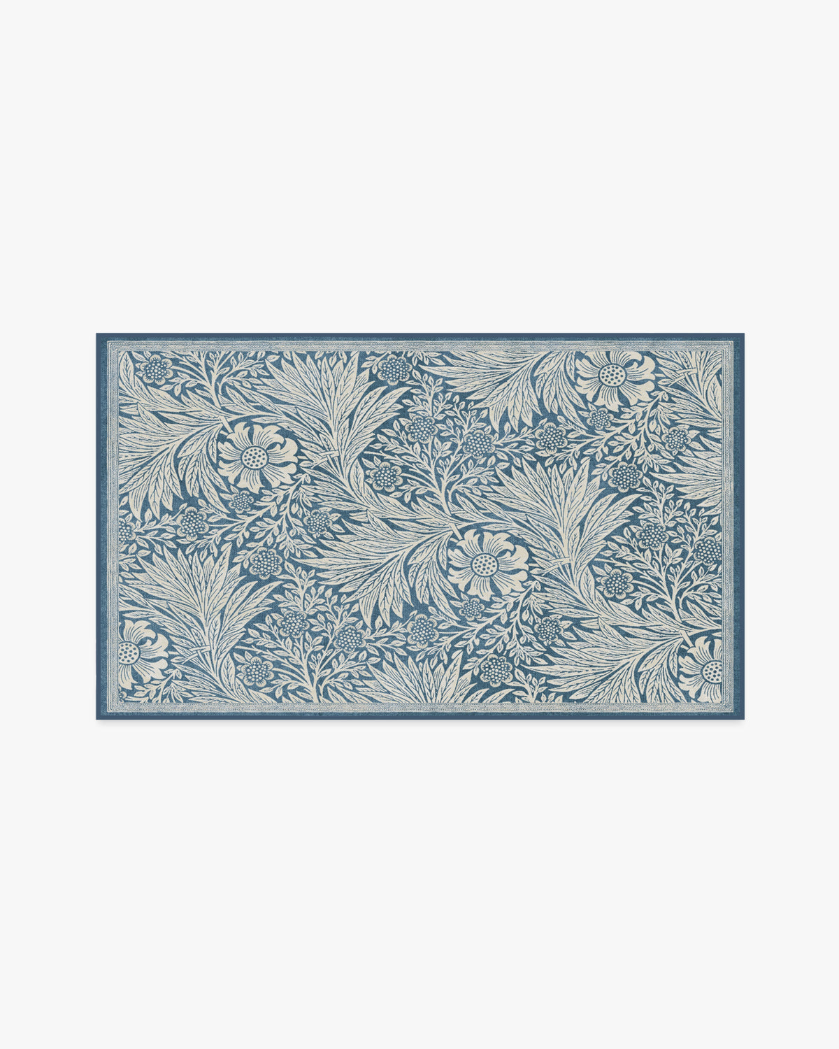 Morris And Co Marigold — Halı, Mavi, AREA, beyaz zemin, 3x5