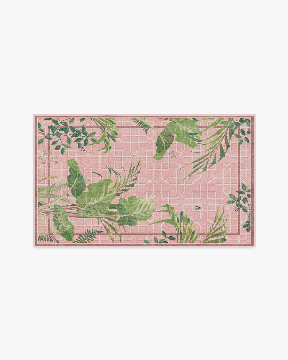 Palm House — Halı, Gül, AREA, beyaz zemin, 3x5