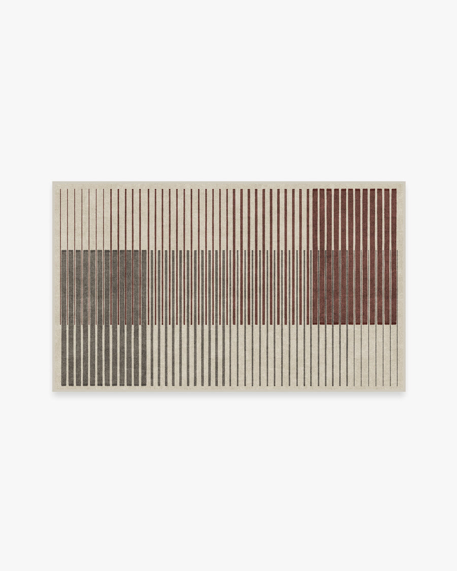 Gradasi Sumac — Halı, Kahverengi, AREA, beyaz zemin, 3x5