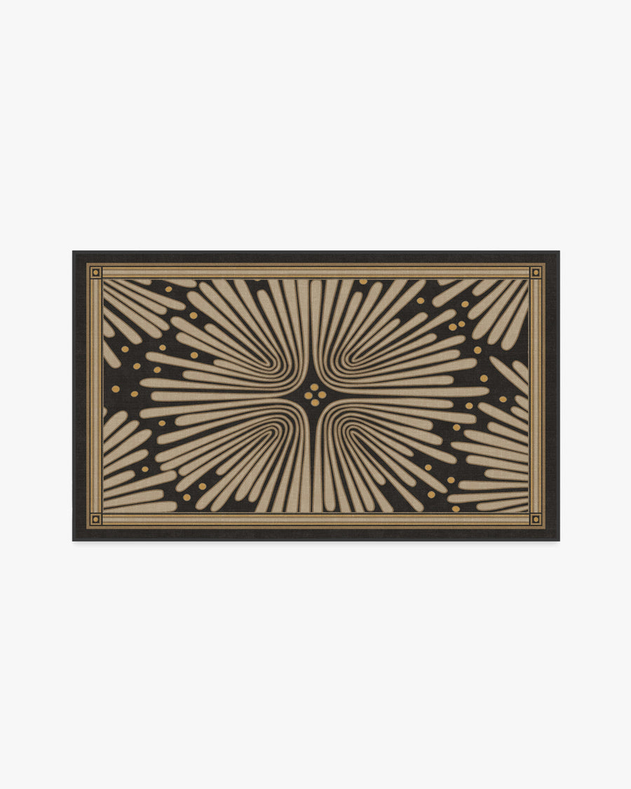 Gatsby — Halı, Siyah Altın, AREA, beyaz zemin, 3x5