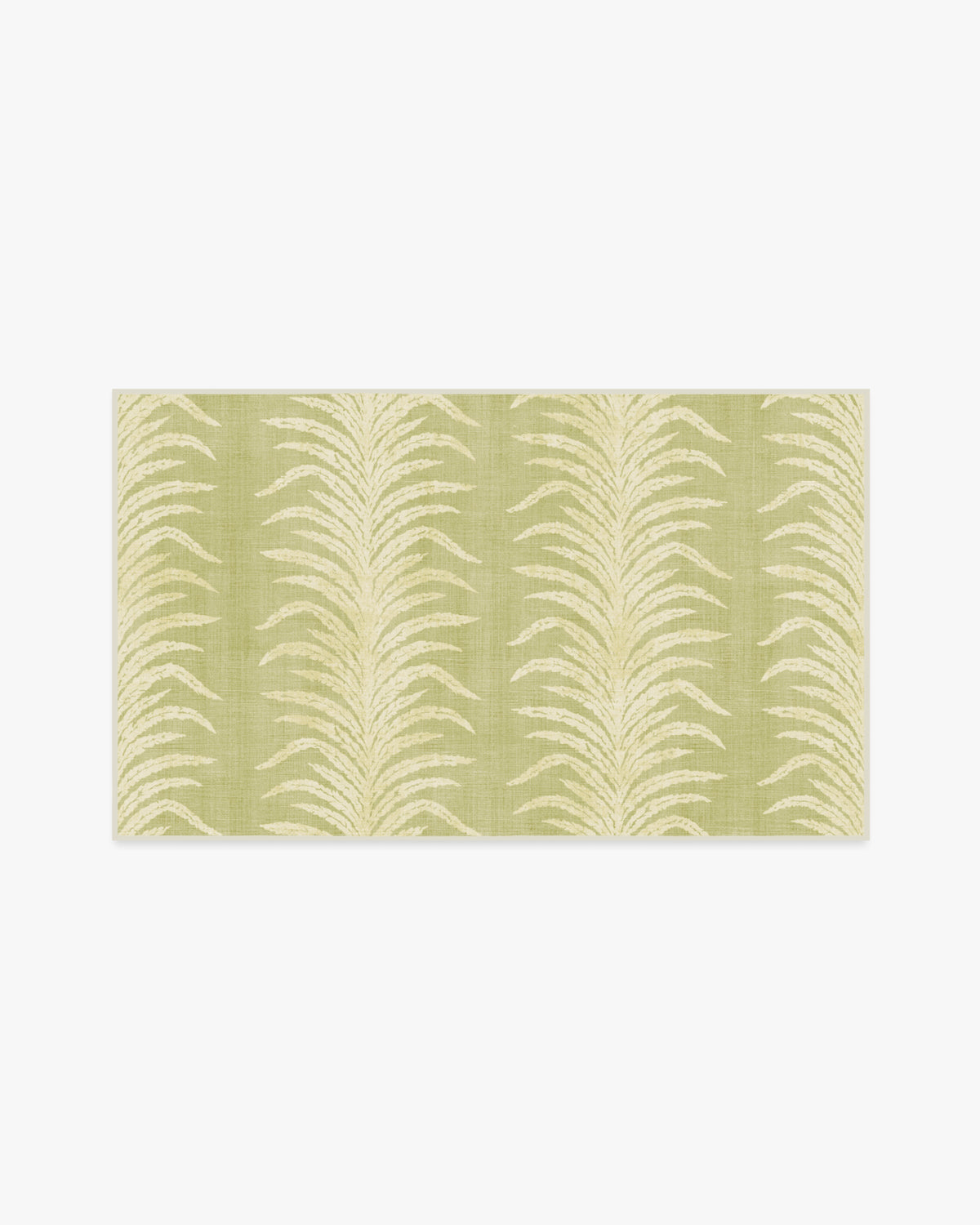 Tree Fern Matcha — Halı, Yeşil, AREA, beyaz zemin, 3x5