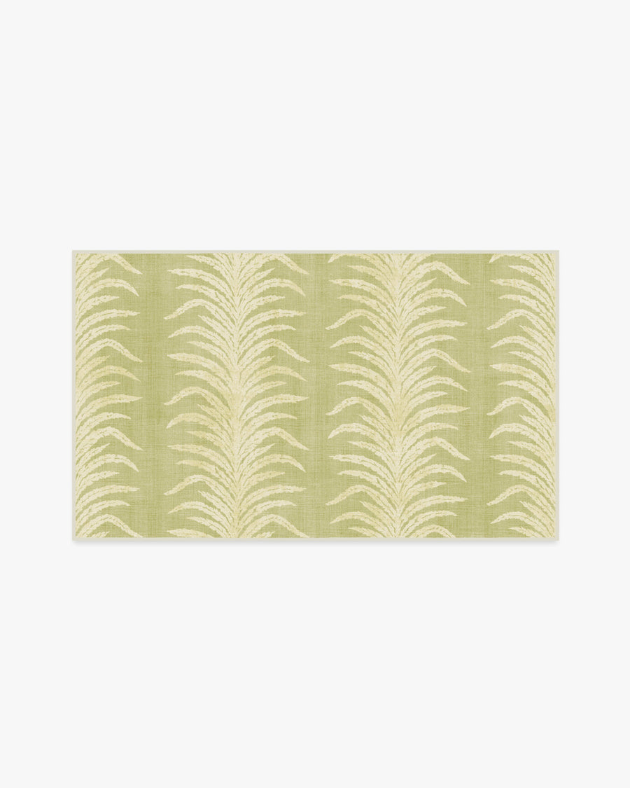 Tree Fern Matcha — Halı, Yeşil, AREA, beyaz zemin, 3x5