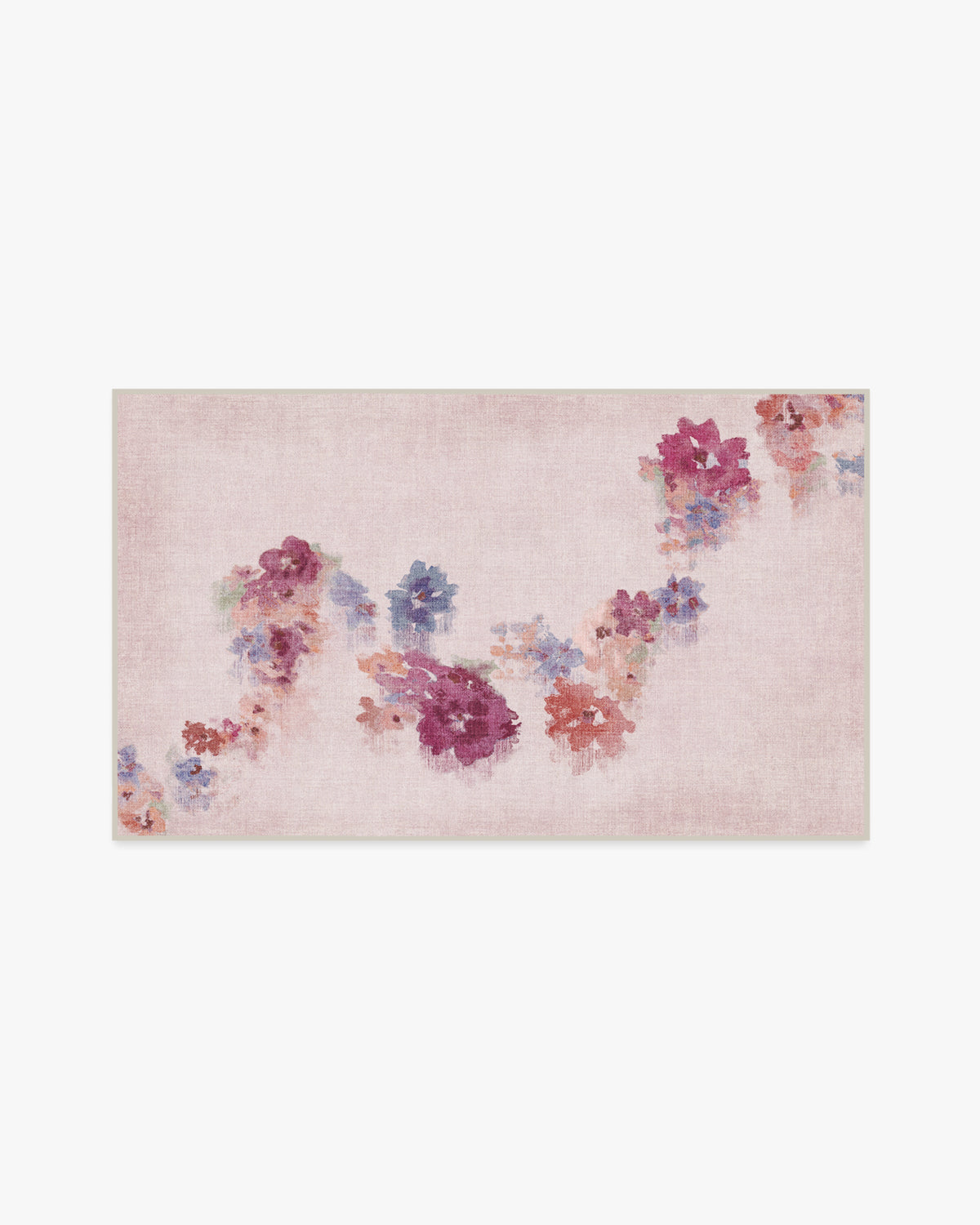 Clara — Halı, Soft Gül, AREA, beyaz zemin, 3x5