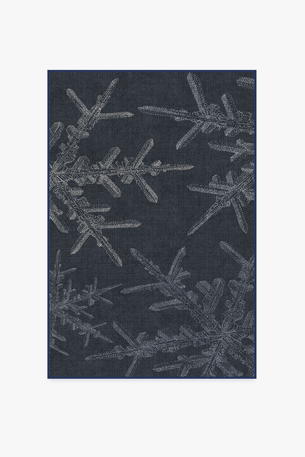 Snowflake — Halı, Lacivert, AREA, beyaz zemin, 4x6