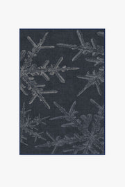 Snowflake — Halı, Lacivert, AREA, beyaz zemin, 4x6