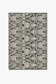 Mickey Damask — Halı, Antrasit, AREA, beyaz zemin, 4x6