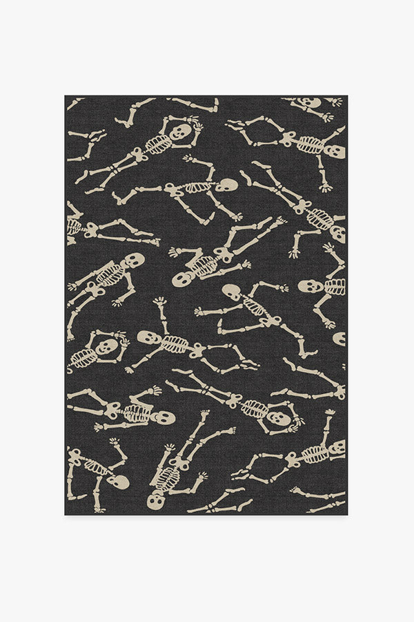 Bone Dance — Halı, Siyah, AREA, beyaz zemin, 4x6