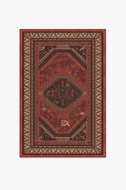 Zareen — Halı, Scarlet Kırmızı, AREA, beyaz zemin, 4x6