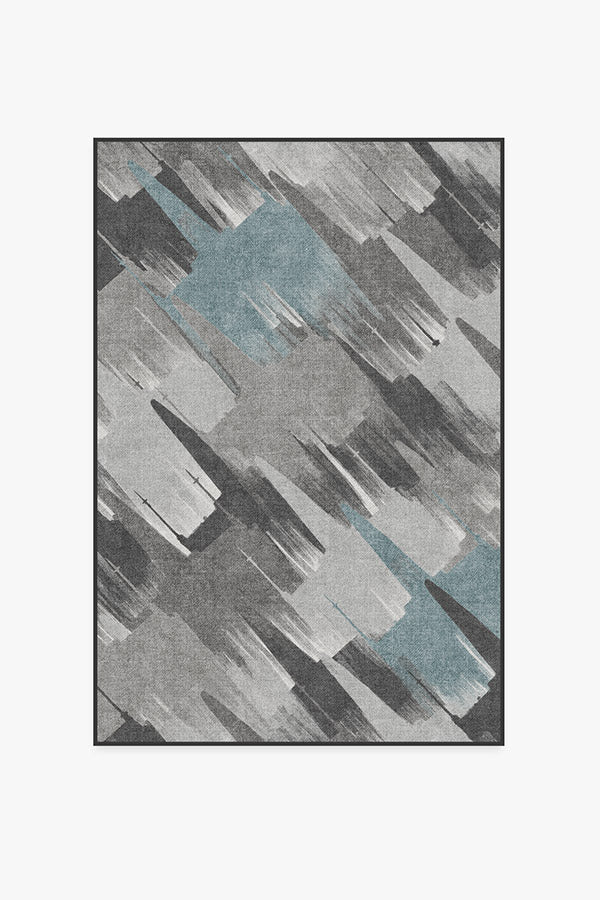 Rogue Squadron — Halı, Koyu Turkuaz, AREA, beyaz zemin, 4x6