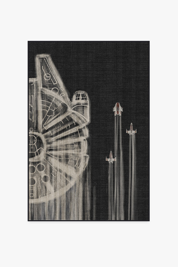The Rebellion — Halı, Siyah Beyaz, AREA, beyaz zemin, 4x6