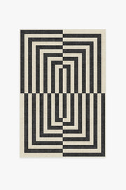 Op Art — Halı, Antrasit, AREA, beyaz zemin, 4x6