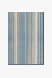 Coastal Linear Stripe — Halı, Arduvaz, AREA, beyaz zemin, 4x6