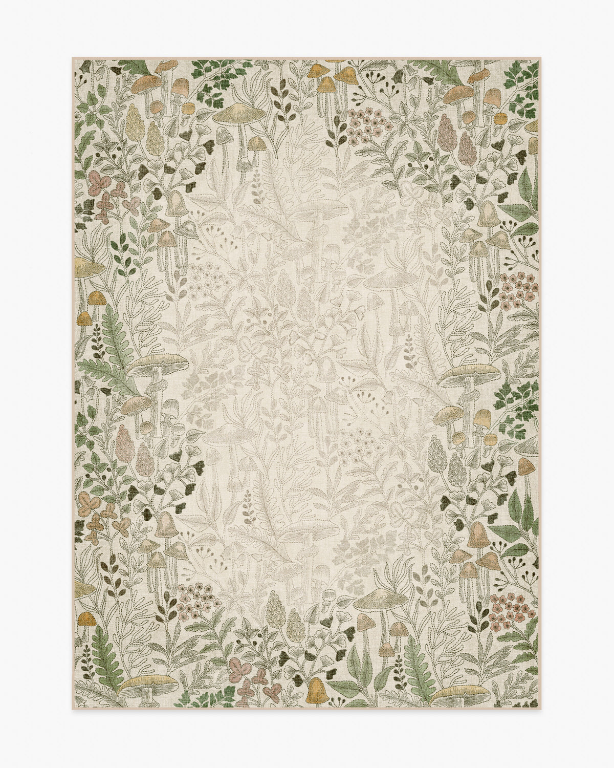 Wildwood — Halı, Nötr, AREA, beyaz zemin, 5x7