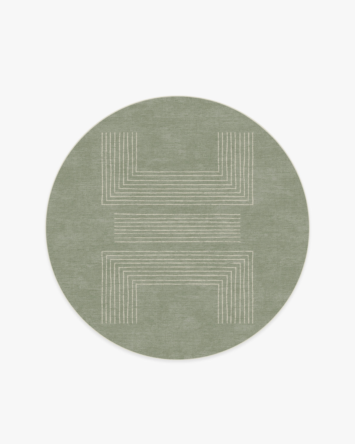 Valencia — Halı, Adaçayı Yeşili, ROUND, beyaz zemin, 6R