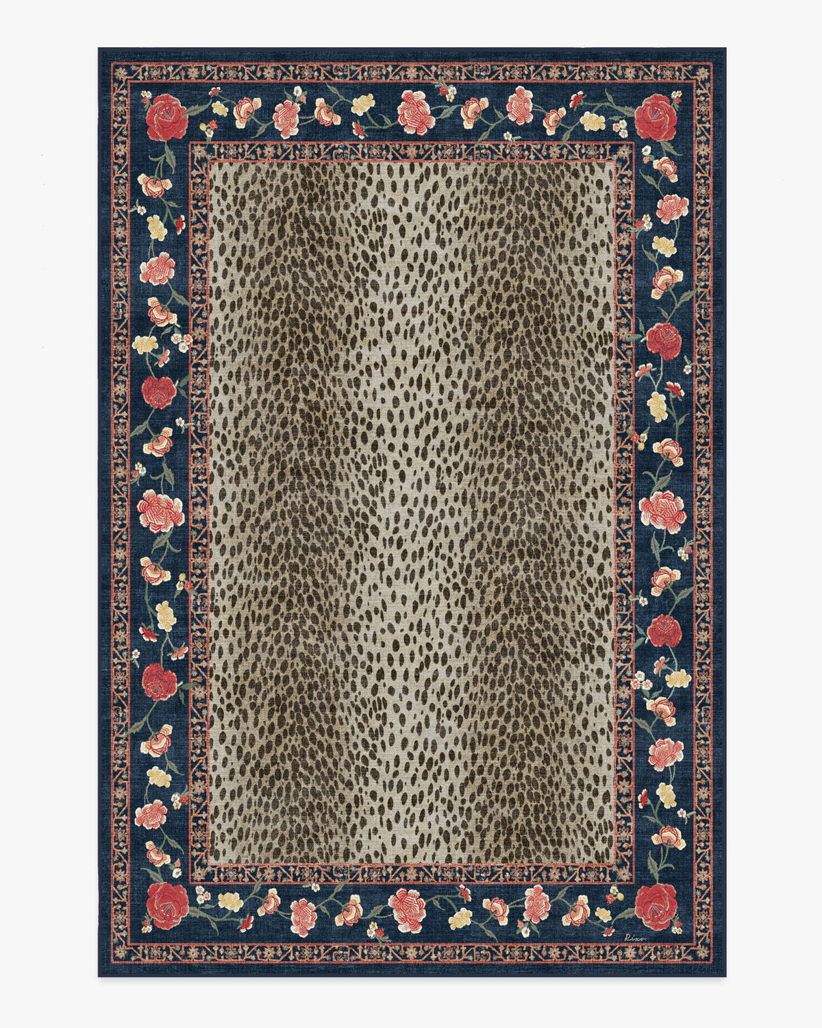 Kensington — Halı, Safir Kahverengi, AREA, beyaz zemin, 6x9