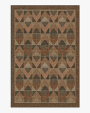 Ember — Halı, Bakır Kahverengi, AREA, beyaz zemin, 6x9