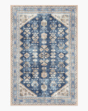 Pradera — Halı, Lacivert, AREA, beyaz zemin, 6x9