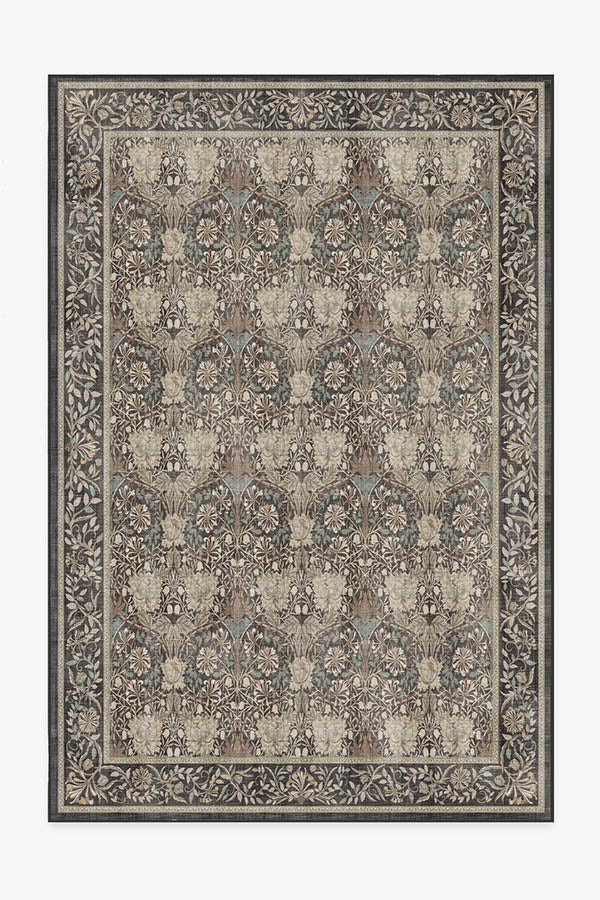 Morris And Co Honeysuckle Tulip — Halı, Koyu Ahşap, AREA, beyaz zemin, 6x9