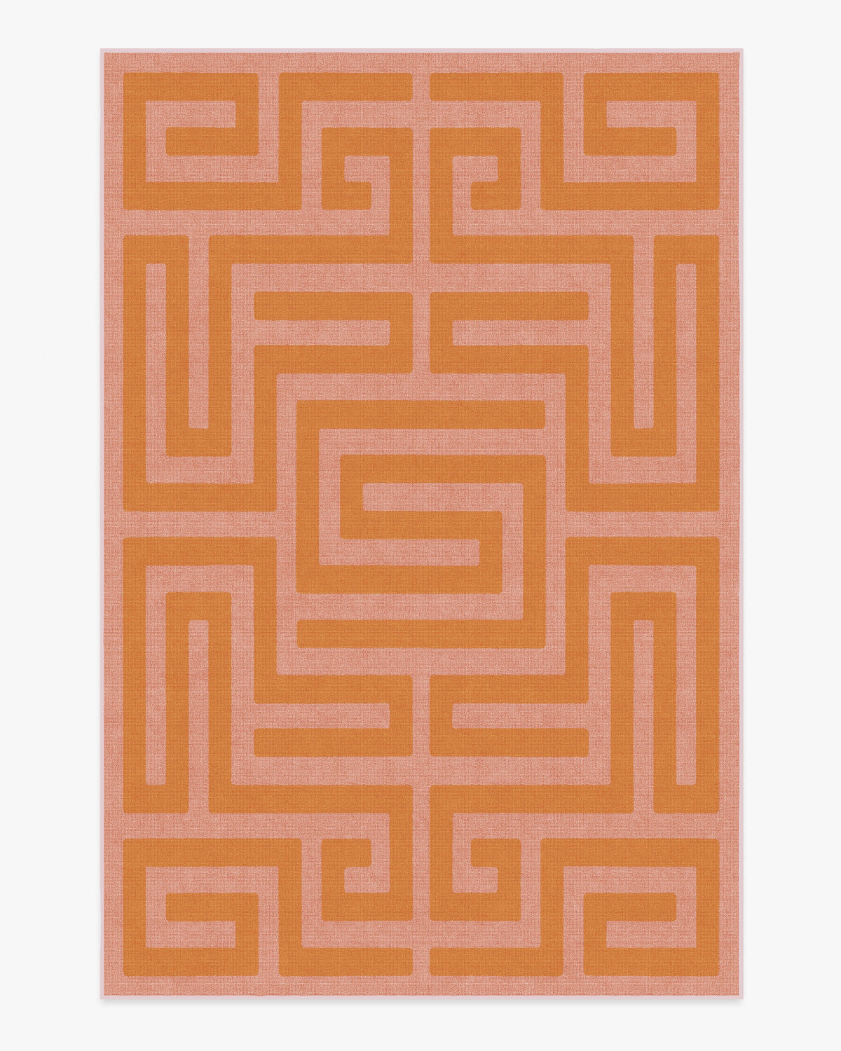 Maze — Halı, Pembe Turuncu, AREA, beyaz zemin, 6x9