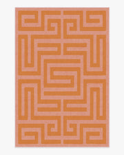 Maze — Halı, Pembe Turuncu, AREA, beyaz zemin, 6x9