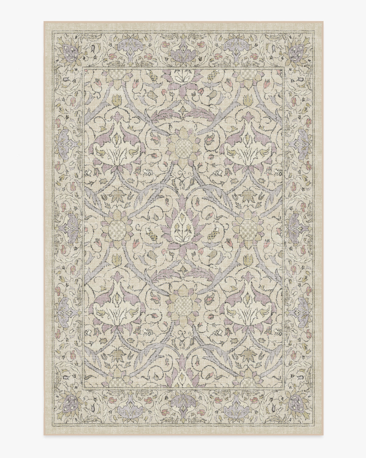 Morris And Co Montreal — Halı, Bej Lilac, AREA, beyaz zemin, 6x9
