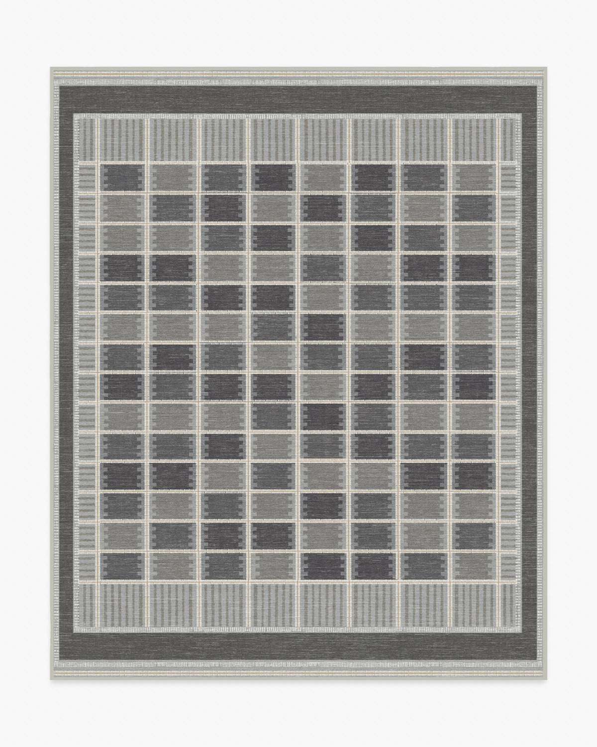 Agnes — Halı, Antrasit, AREA, beyaz zemin, 8x10