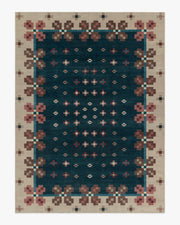 Clove — Halı, Lacivert, AREA, beyaz zemin, 9x12