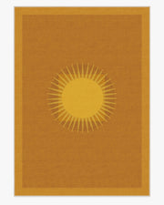 Helios — Halı, Altın, AREA, beyaz zemin, 10x14